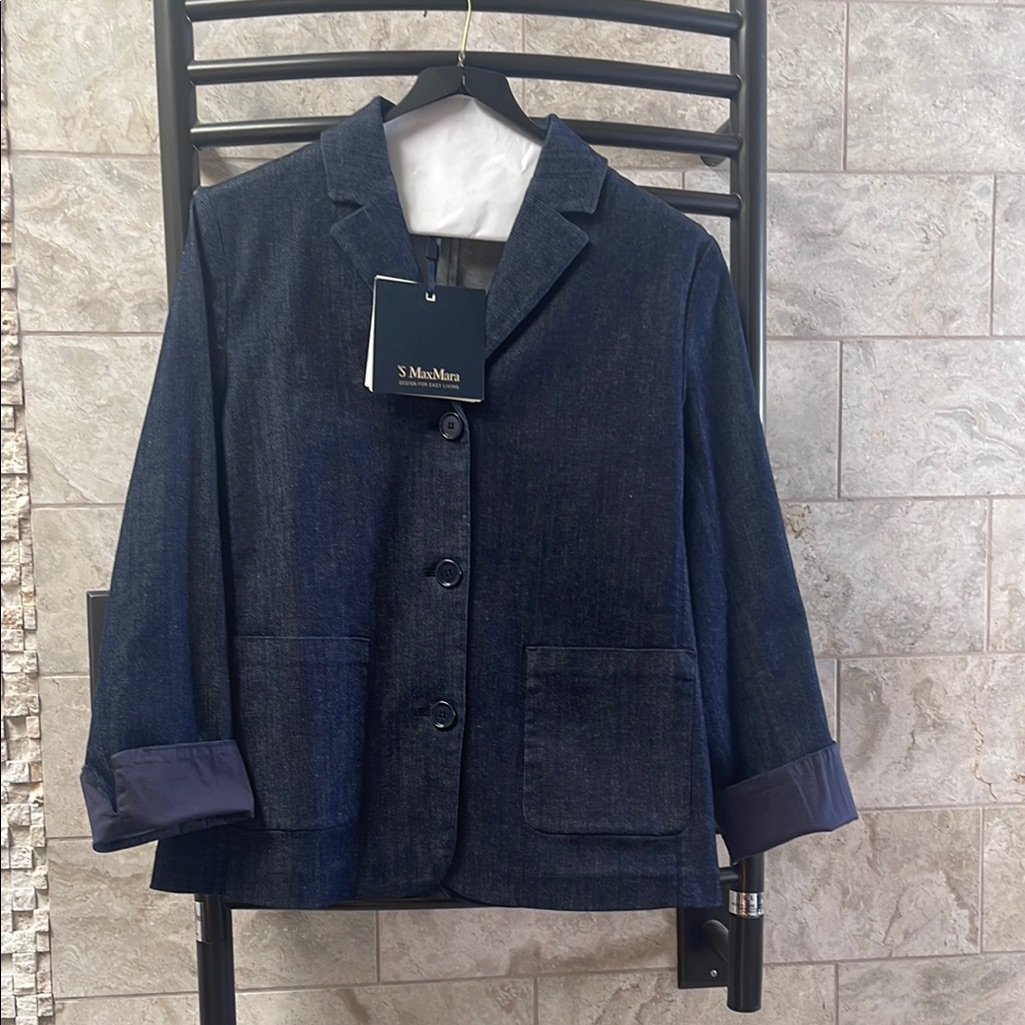 Nwt ‘S Maxmara Denim Blazer
